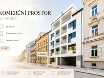 Prodej obchodního prostoru, České Budějovice, Štítného, 45 m2