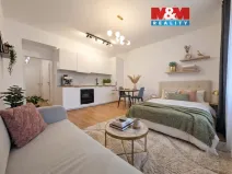 Pronájem bytu 1+kk, Praha - Vršovice, Petrohradská, 30 m2