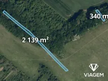 Prodej podílu lesa, Popovice, 882 m2