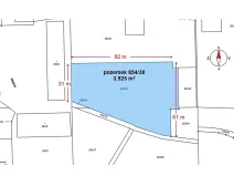 Prodej komerčního pozemku, Plzeň, 1308 m2