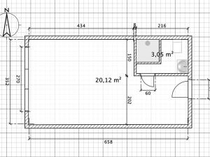 Pronájem bytu 1+kk, Ostrava, Plzeňská, 23 m2