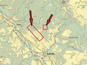 Prodej podílu lesa, Zubrnice, 639 m2