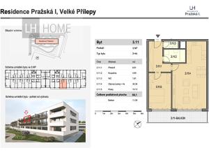 Prodej bytu 2+kk, Velké Přílepy, 66 m2