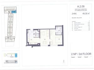 Prodej bytu 2+kk, Praha - Vysočany, Poděbradská, 49 m2
