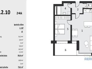 Prodej bytu 2+kk, Brandýs nad Labem-Stará Boleslav, Dřevčická, 73 m2