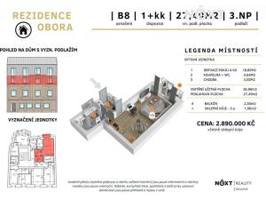 Prodej bytu 1+kk, Příbram, Špitálská, 28 m2