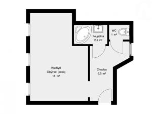 Pronájem bytu 1+kk, Vimperk, Kostelní, 28 m2