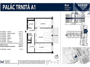 Prodej bytu 3+kk, Brno, Trnitá, 73 m2