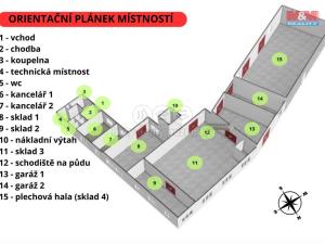 Pronájem skladu, Polná, Resslova, 600 m2