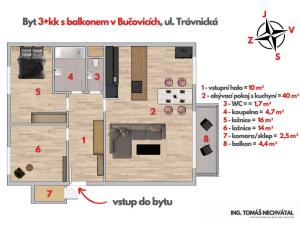 Prodej bytu 3+kk, Bučovice, Trávnická, 97 m2