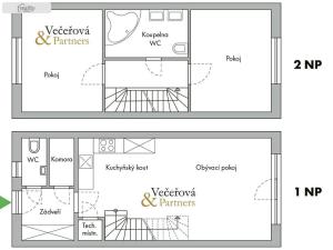 Prodej rodinného domu, Hostivice, Kutnauerova, 88 m2