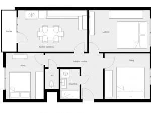 Prodej bytu 3+1, Náchod - Staré Město nad Metují, Zelená, 70 m2