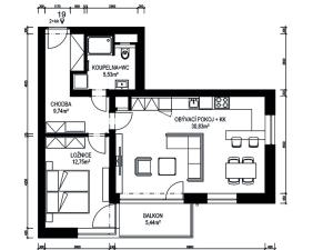 Prodej bytu 2+kk, Ústí nad Orlicí, Východní, 63 m2