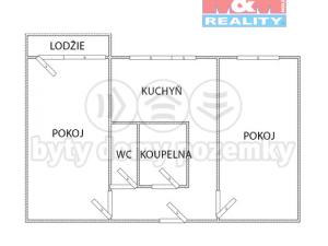 Pronájem bytu 2+1, Chomutov, Holešická, 67 m2