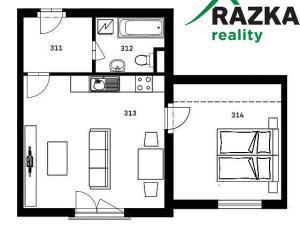 Prodej bytu 2+kk, Nýrsko, 72 m2