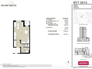 Prodej bytu 1+kk, Praha - Hrdlořezy, V Třešňovce, 42 m2