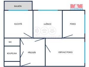 Prodej bytu 3+1, Ostrava - Zábřeh, U Studia, 68 m2