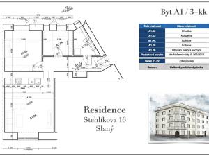 Prodej bytu 3+kk, Slaný, Stehlíkova, 68 m2