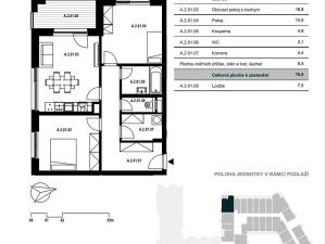 Prodej bytu 3+kk, Brno, třída Generála Píky, 71 m2