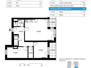 Prodej bytu 3+kk, Brno, Nové sady, 79 m2