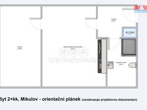 Prodej bytu 2+kk, Mikulov, Republikánské obrany, 48 m2