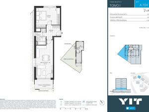 Prodej bytu 2+kk, Praha - Chodov, Komárkova, 55 m2