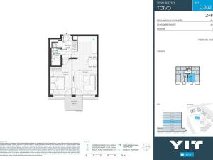 Prodej bytu 2+kk, Praha - Chodov, Komárkova, 52 m2