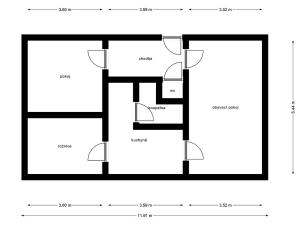 Prodej bytu 3+1, Dynín, 73 m2