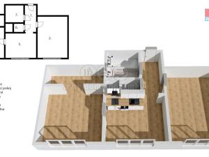 Prodej bytu 2+1, Děčín - Děčín I-Děčín, Pohraniční, 50 m2