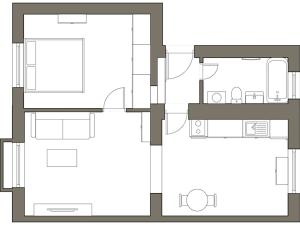 Pronájem bytu 2+1, České Budějovice, Puklicova, 50 m2