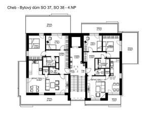 Prodej bytu 3+kk, Cheb, K Pomezí, 77 m2