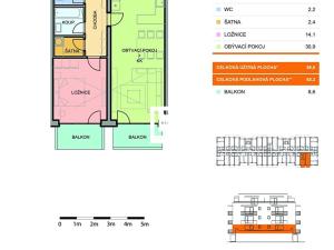 Prodej bytu 2+kk, Olomouc, Aloise Rašína, 65 m2