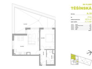 Prodej bytu 2+kk, Plzeň, Pilařská, 57 m2