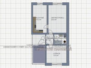 Pronájem bytu 2+1, České Budějovice, Husova tř., 56 m2