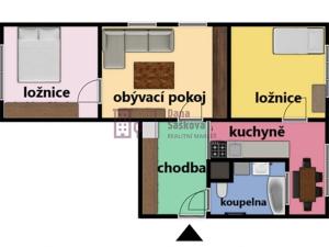 Pronájem bytu 3+1, Jindřichův Hradec, sídliště Vajgar, 65 m2