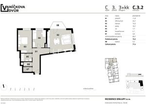 Prodej bytu 3+kk, Kralupy nad Vltavou, 73 m2