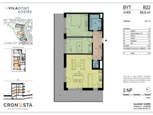 Prodej bytu 3+kk, Praha - Košíře, Na Stárce, 89 m2