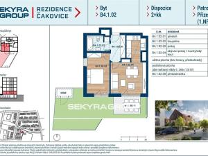 Prodej bytu 2+kk, Praha - Vysočany, 48 m2