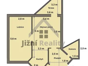 Prodej bytu 2+kk, Český Krumlov, Urbinská, 49 m2