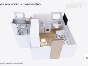 Pronájem bytu 1+kk, Šumperk, Dobrovského, 16 m2