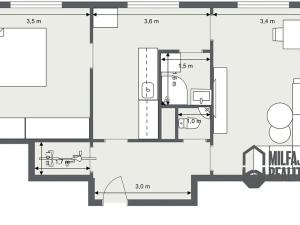 Prodej bytu 2+1, Liberec, Majakovského, 52 m2