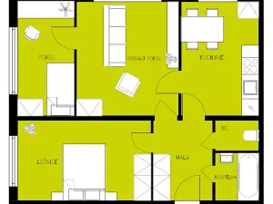 Pronájem bytu 3+1, Česká Lípa, Okružní, 58 m2