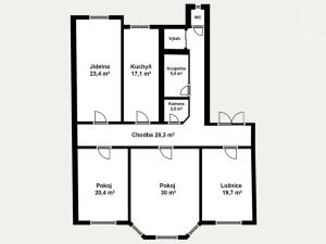 Pronájem bytu 4+1, Ústí nad Labem, Bratislavská, 148 m2