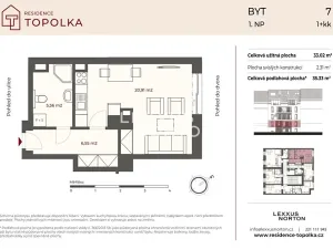 Prodej bytu 1+kk, Praha - Nusle, Na Topolce, 35 m2