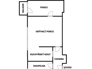 Prodej bytu 2+1, Praha - Holešovice, U městských domů, 48 m2