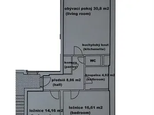 Pronájem bytu 3+kk, Praha - Kunratice, Muškova, 78 m2