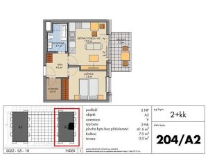 Prodej bytu 2+kk, Praha - Prosek, Nad Krocínkou, 49 m2