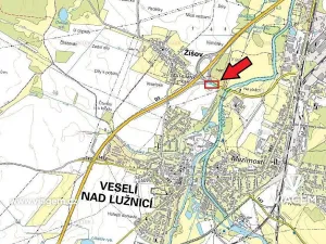 Prodej podílu pozemku pro bydlení, Veselí nad Lužnicí, 631 m2