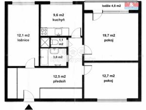 Prodej bytu 3+1, Brno - Bohunice, Spodní, 71 m2