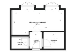 Prodej bytu 1+kk, Křinec - Zábrdovice, 24 m2